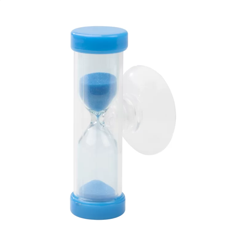 přesýpací hodiny modrá s potiskem loga