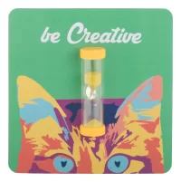 přesýpací hodiny žlutá s potiskem loga - foto 2