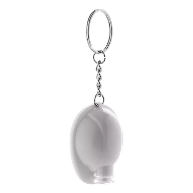 přívěšek na klíče bílá — reklamní předmět s vlastním potiskem přívěšek na klíče bílá s potiskem loga