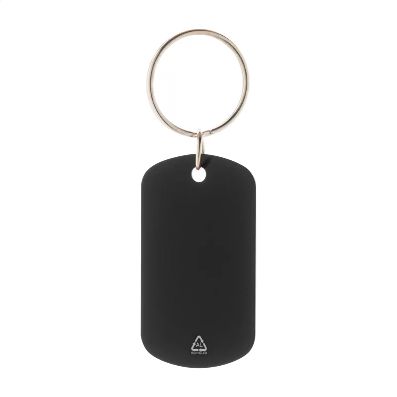 přívěšek na klíče černá s potiskem loga