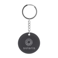 přívěšek na klíče černá s potiskem loga