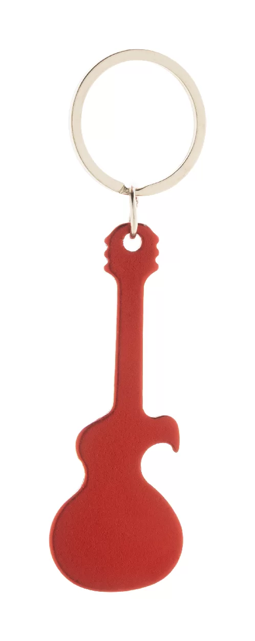 přívěšek na klíče červená s potiskem loga
