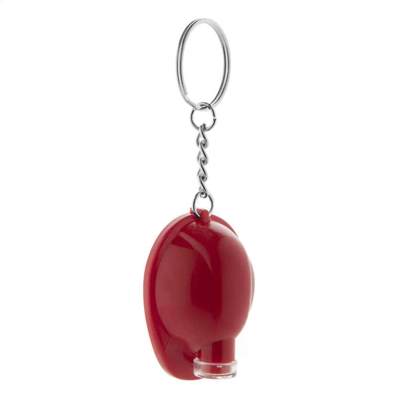 přívěšek na klíče červená s potiskem loga