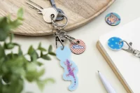 přívěsek na klíče do nákupního vozíku přírodní s potiskem loga - foto 4