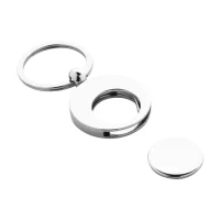 přívěsek na klíče do nákupního vozíku stříbrná s potiskem loga - foto 3