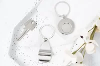 přívěsek na klíče do nákupního vozíku stříbrná s potiskem loga - foto 5