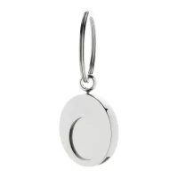 přívěsek na klíče do nákupního vozíku stříbrná s potiskem loga