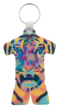 přívěšek na klíče na zakázku bílá s potiskem loga - foto 3