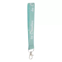 přívěšek na klíče na zakázku bílá s potiskem loga