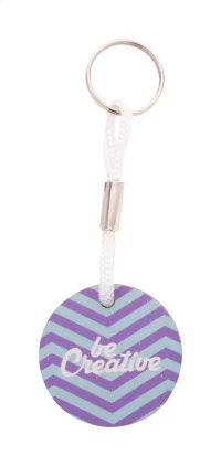 přívěšek na klíče na zakázku bílá s potiskem loga