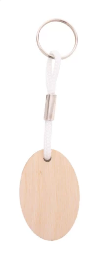 přívěšek na klíče na zakázku bílá s potiskem loga - foto 2