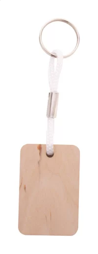 přívěšek na klíče na zakázku bílá s potiskem loga - foto 2