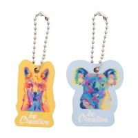 přívěšek na klíče na zakázku přírodní s potiskem loga - foto 10