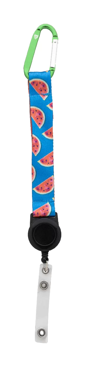 přívěšek na klíče na zakázku zelená s potiskem loga