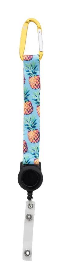 přívěšek na klíče na zakázku žlutá s potiskem loga