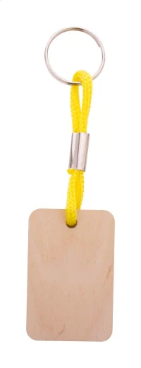 přívěšek na klíče na zakázku žlutá s potiskem loga - foto 2