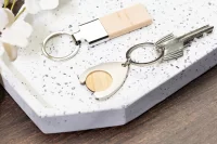 přívěsek na klíče přírodní s potiskem loga - foto 5