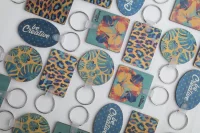 přívěšek na klíče přírodní s potiskem loga - foto 5