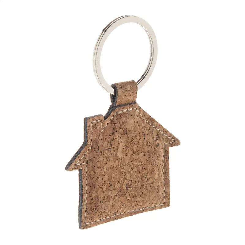 přívěšek na klíče přírodní s potiskem loga