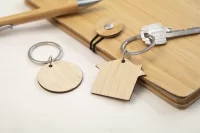 přívěšek na klíče přírodní s potiskem loga - foto 3