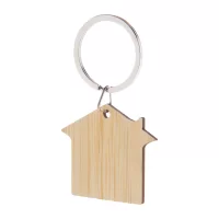 přívěšek na klíče přírodní s potiskem loga