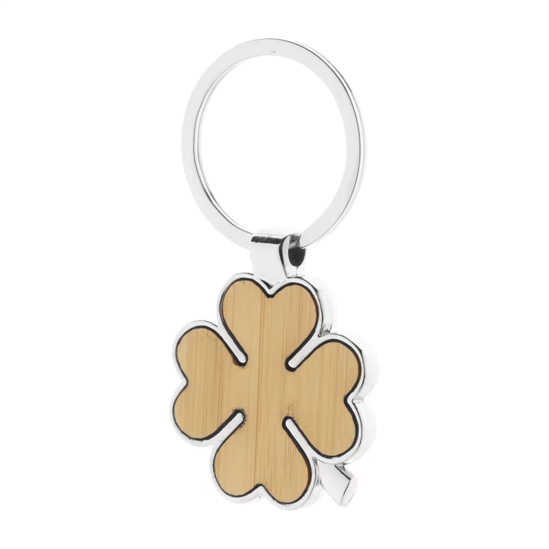 přívěšek na klíče přírodní s potiskem loga