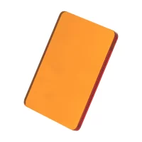 přívěšek na klíče průhledná oranžová s potiskem loga - foto 2