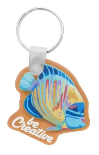 přívěšek na klíče průhledná oranžová s potiskem loga - foto 4