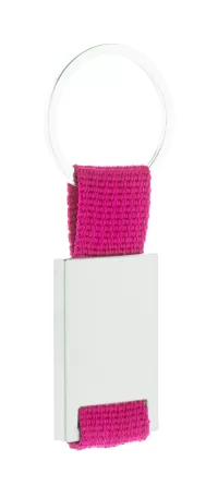 přívěšek na klíče růžová s potiskem loga - foto 2