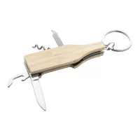 přívěsek na klíče s multifunkčním nástrojem přírodní s potiskem loga - foto 2
