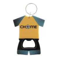 přívěšek na klíče s otvírákem na láhve bílá s potiskem loga - foto 3