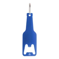 přívěšek na klíče s otvírákem na láhve modrá s potiskem loga - foto 2