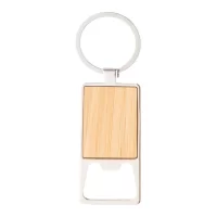 přívěšek na klíče s otvírákem na láhve přírodní s potiskem loga - foto 3