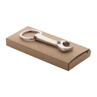 přívěšek na klíče s otvírákem na láhve stříbrná s potiskem loga - foto 2