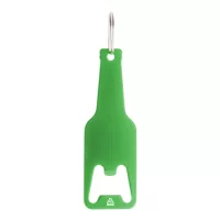 přívěšek na klíče s otvírákem na láhve zelená s potiskem loga - foto 2