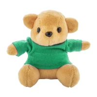 přívěsek na klíče s plyšovým medvídkem zelená s potiskem loga - foto 3