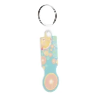 přívěšek na klíče se žetonem bílá s potiskem loga - foto 11