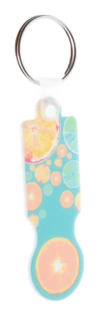 přívěšek na klíče se žetonem bílá s potiskem loga - foto 4