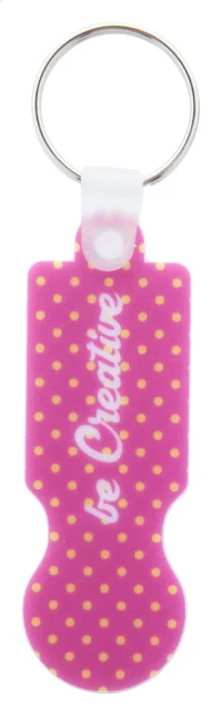 přívěšek na klíče se žetonem bílá s potiskem loga - foto 6