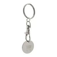 přívěšek na klíče se žetonem bílá s potiskem loga - foto 2