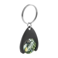 přívěšek na klíče se žetonem černá s potiskem loga - foto 2