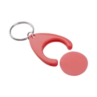 přívěšek na klíče se žetonem červená s potiskem loga - foto 2