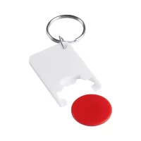 přívěšek na klíče se žetonem červená s potiskem loga - foto 4