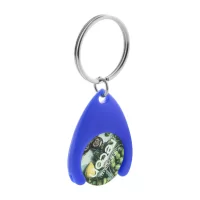 přívěšek na klíče se žetonem modrá s potiskem loga - foto 3