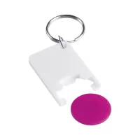 přívěšek na klíče se žetonem růžová s potiskem loga - foto 4