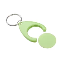 přívěšek na klíče se žetonem zelená s potiskem loga - foto 2