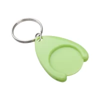 přívěšek na klíče se žetonem zelená s potiskem loga - foto 3