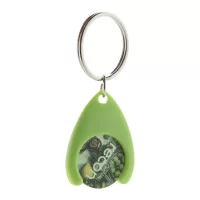 přívěšek na klíče se žetonem zelená s potiskem loga - foto 7