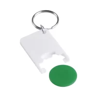přívěšek na klíče se žetonem zelená s potiskem loga - foto 4