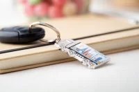 přívěšek na klíče stříbrná s potiskem loga - foto 4